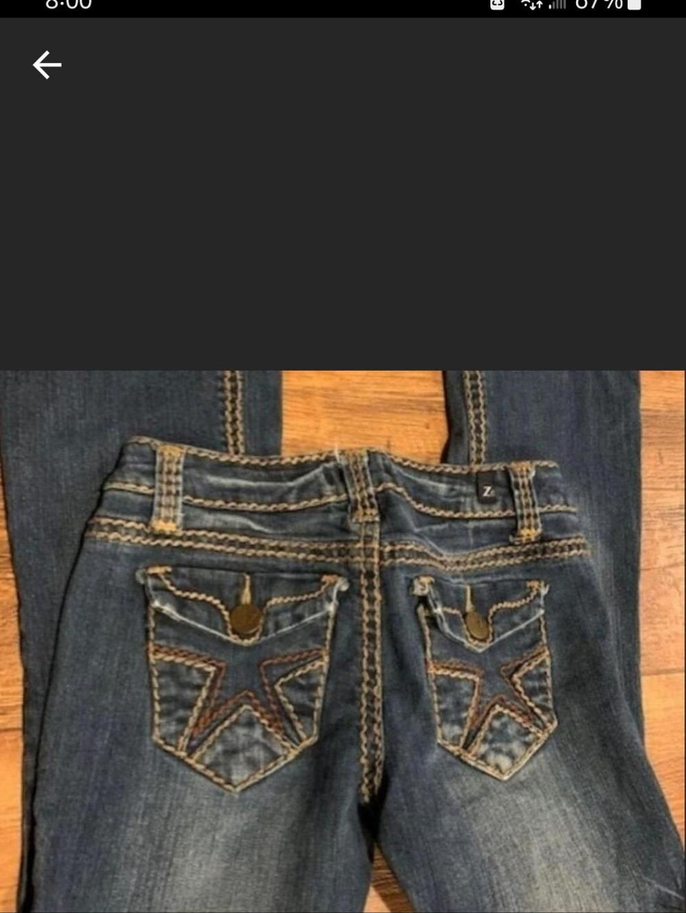 Z2 JEANS SMOKE FREE HOME Vintage Y2K